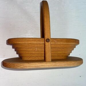 Collapsible Oak Basket